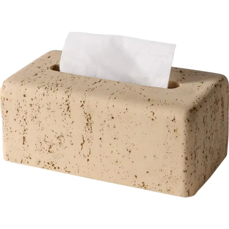 Casual Elegant Luxurious Solid Color Resin Tissue Box