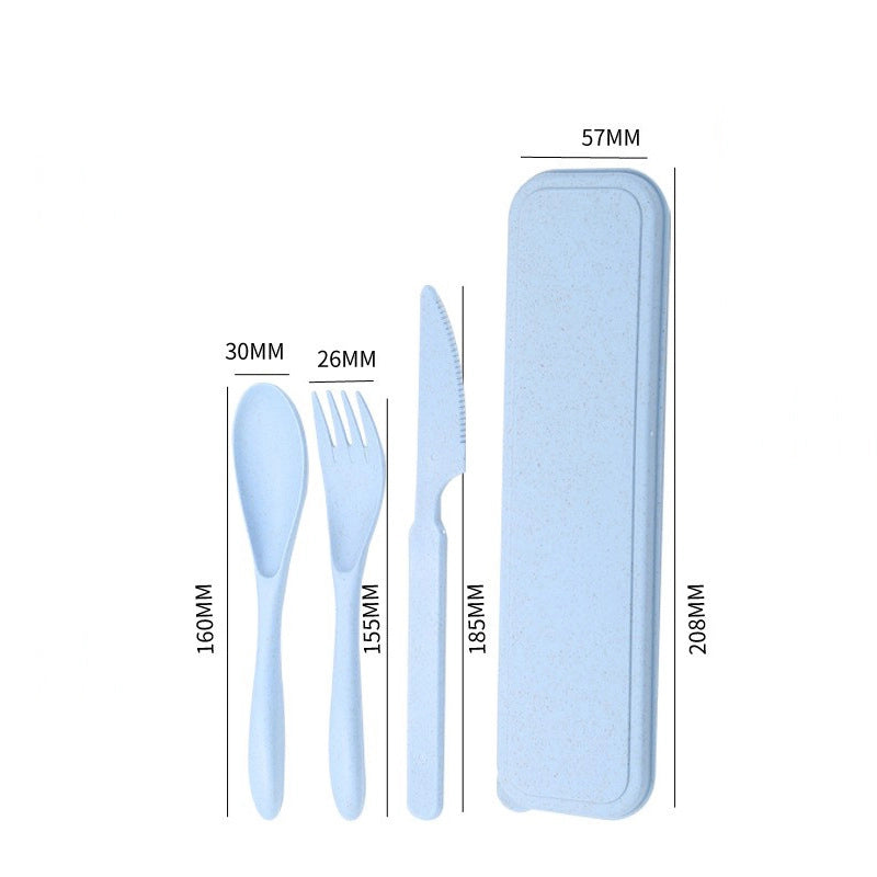 Casual Solid Color Wheat Straw Tableware 1 Set