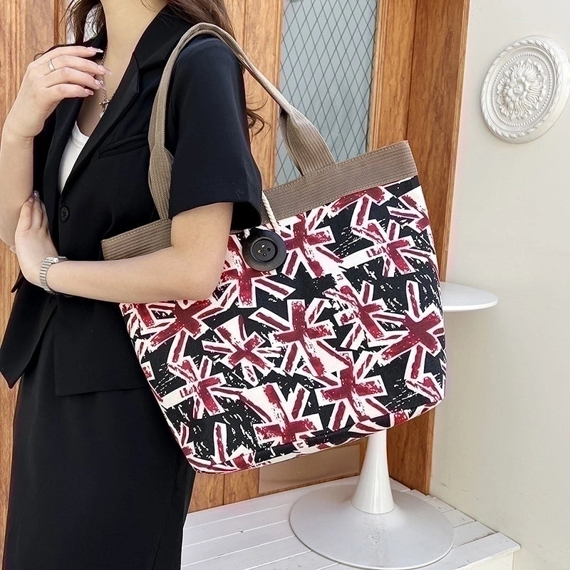 Women's Small All Seasons Canvas Ethnic Style Tote Bag