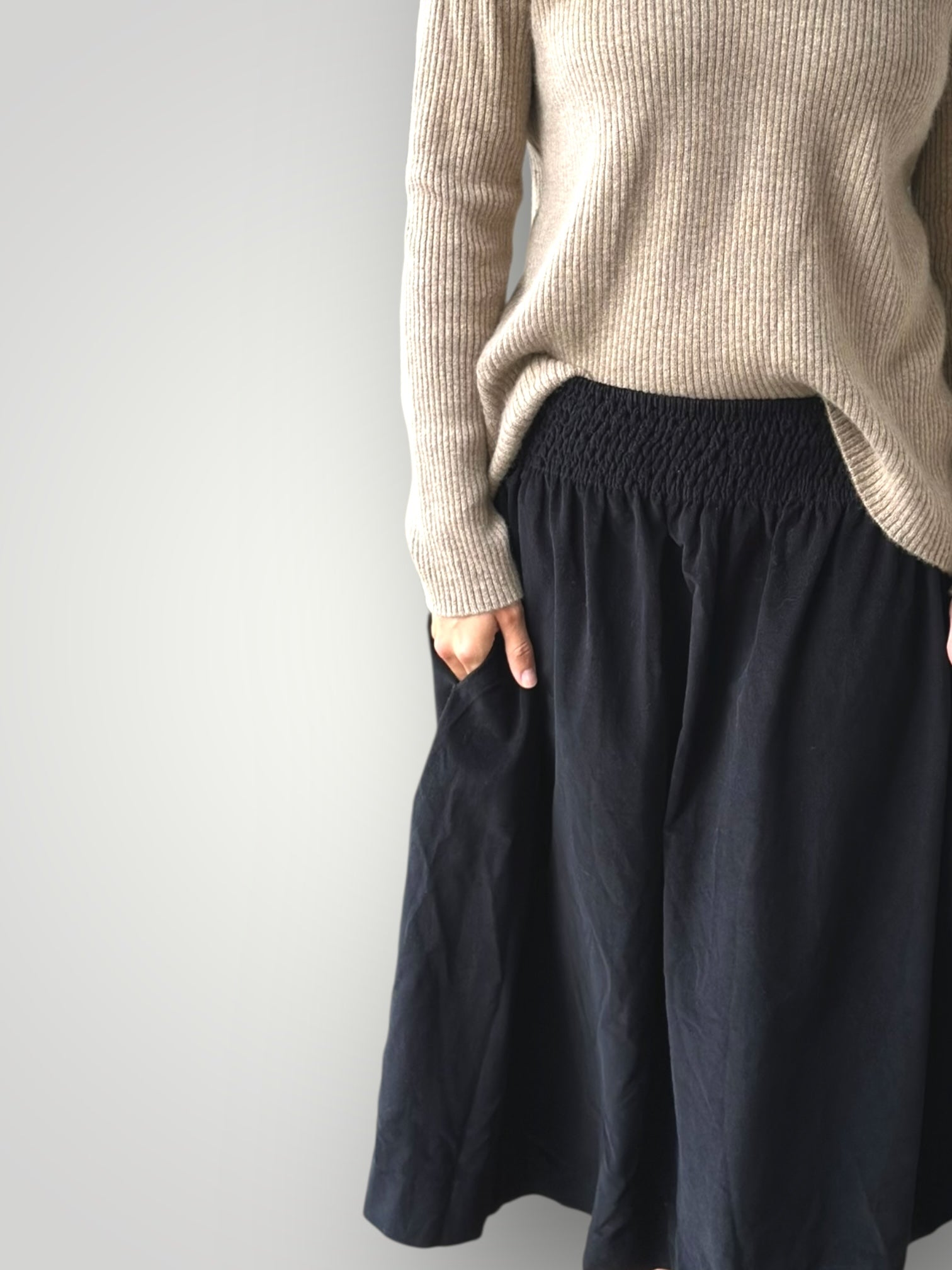 lola skirt - black cord