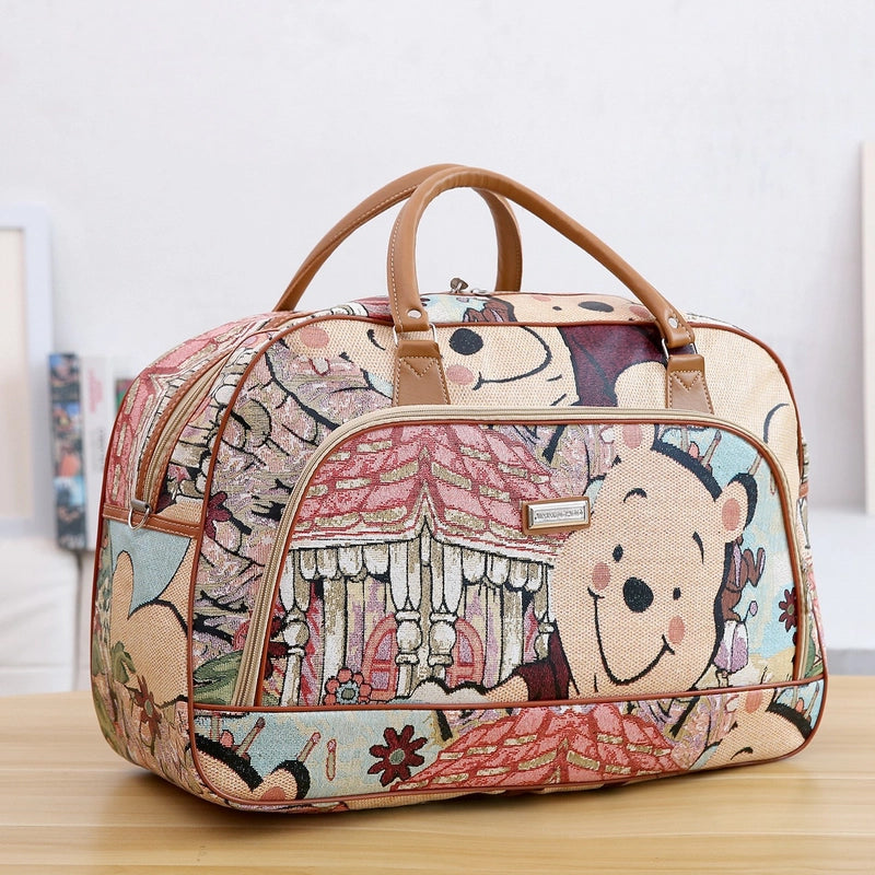 Portable Travel Bag Luggage Bag PU Gift Bag Size Bag Waterproof Short-term Travel Shoulder Bag