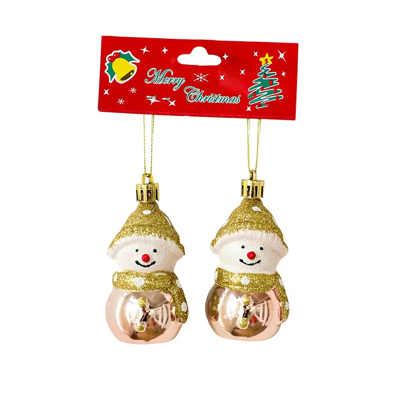 Xmas Gold Pendant Nutcracker snowman Santa Claus star shape Christmas Tree Decorations Hanging Ornaments