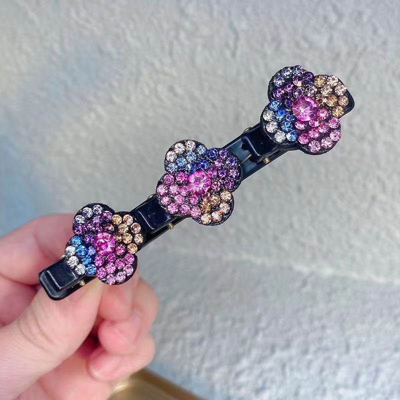 🔥  49% OFF 🔥🔥Sparkling Crystal Stone Braided Hair Clips