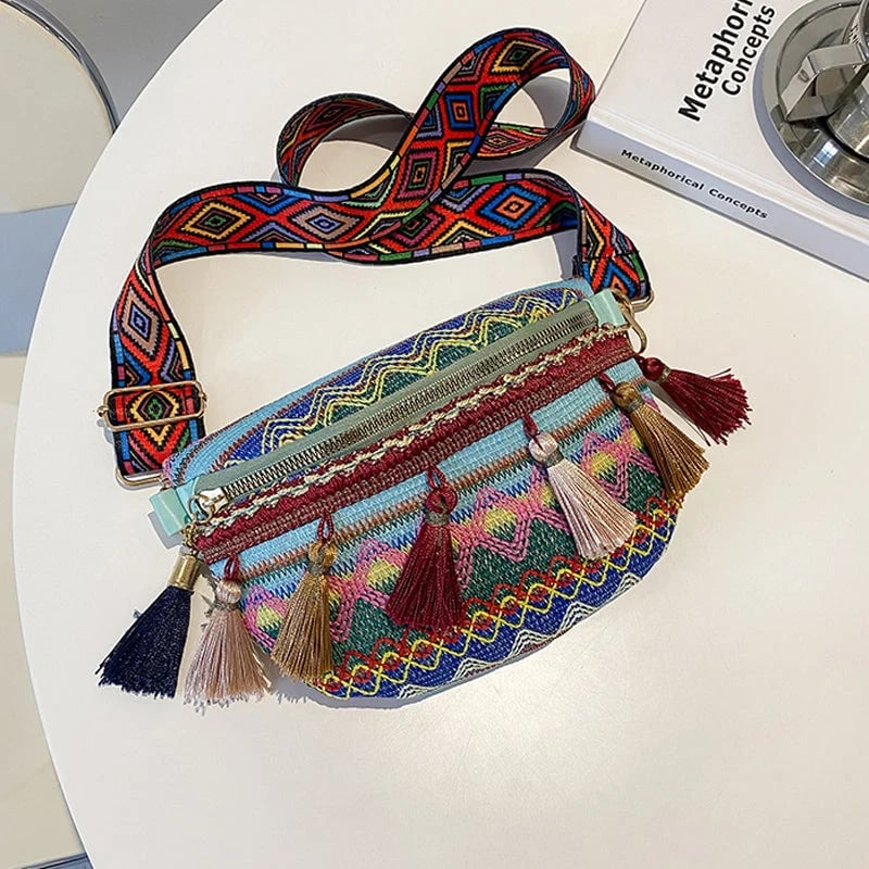 🔥 BIG SALE - 48% OFF🔥🔥Colorful Woven Waist/Shoulder Bag