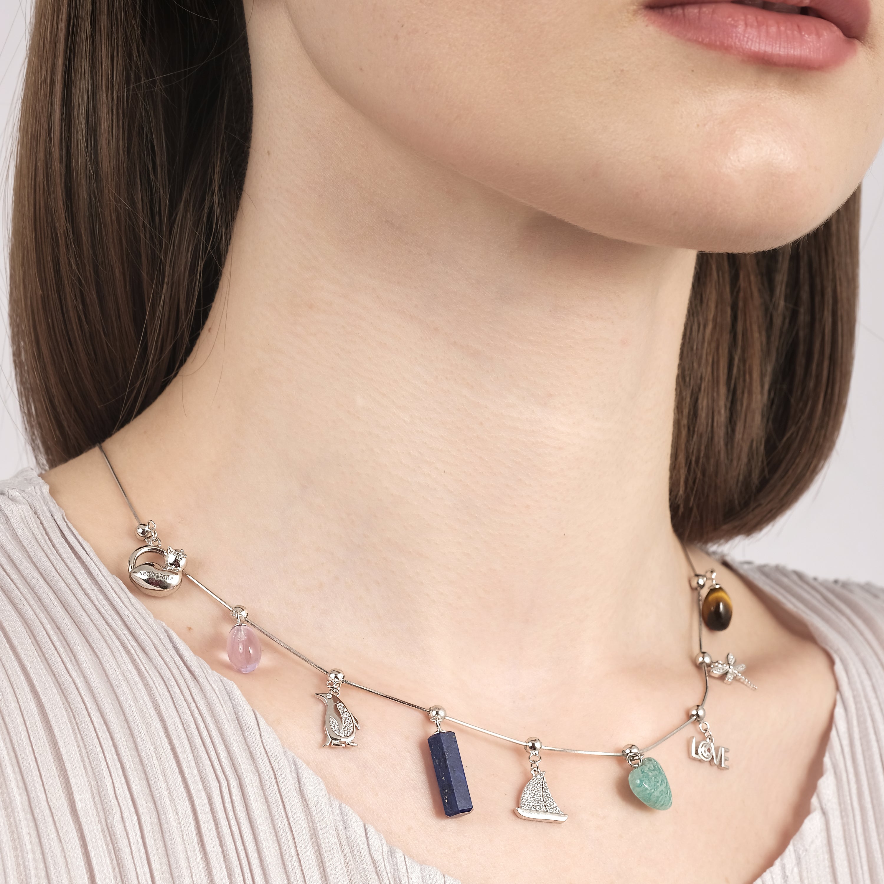 Gigi Lapis Lazuli Charm (925 Sterling Silver)