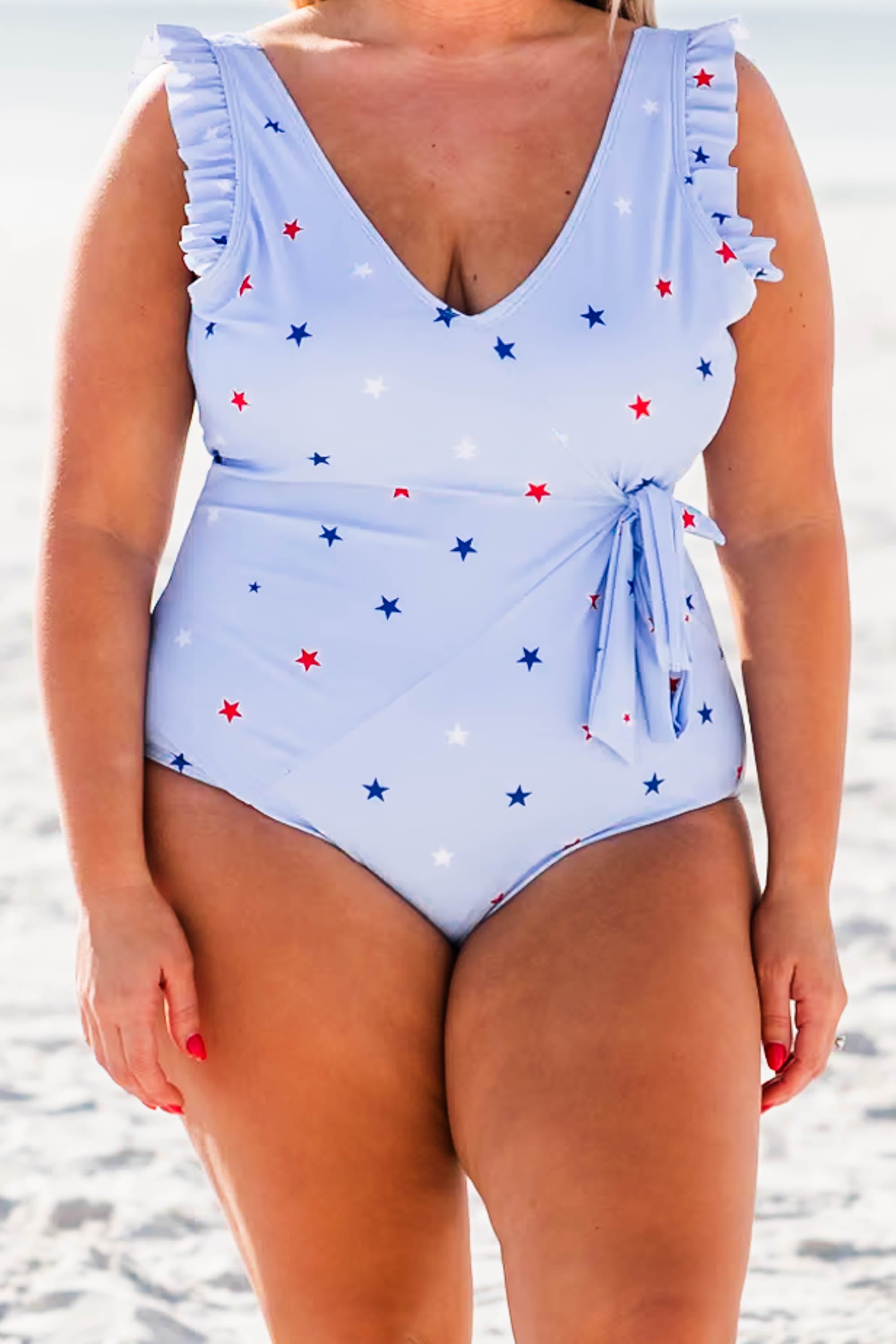 Beach Bliss Swimsuit. Blue Star