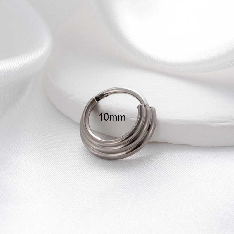 1 Piece Nose Rings & Studs Minimalist Classic Style Circle 316L Stainless Steel  Plating