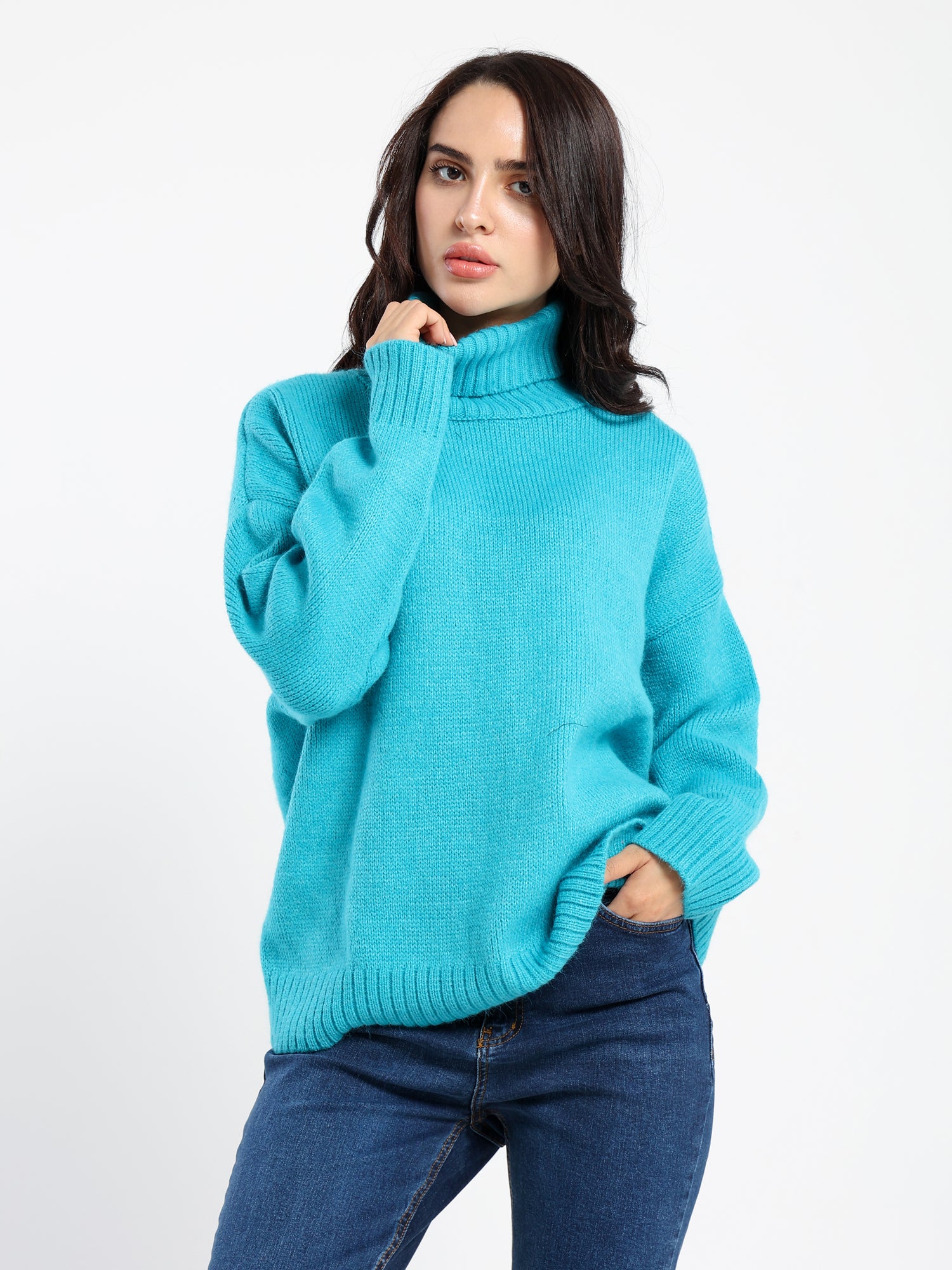 Casual Knitwear Pullover Turtleneck