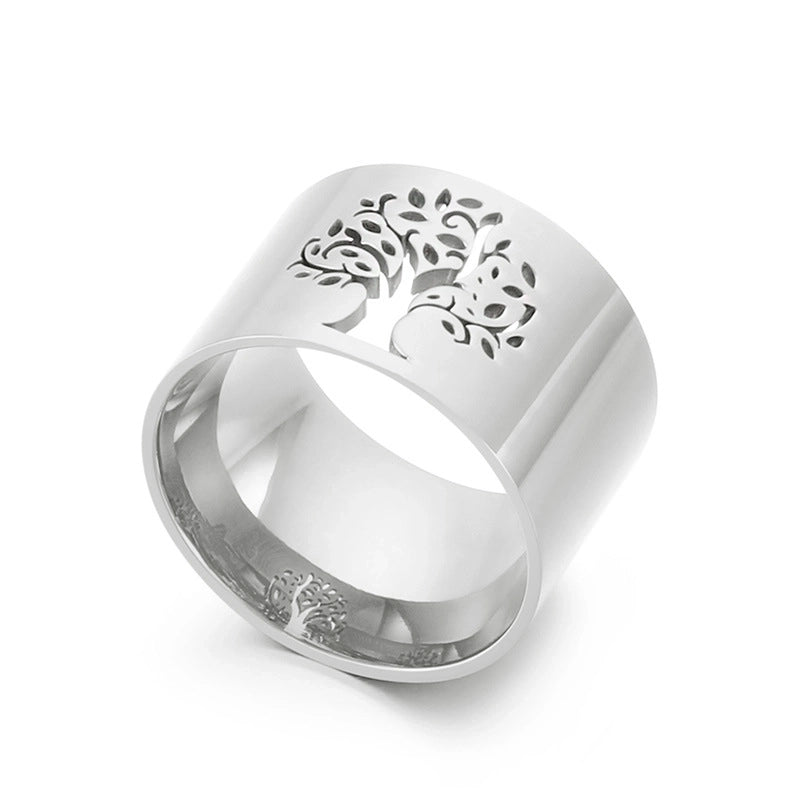 Titanium Steel 18K Gold Plated Fashion Plating Flower