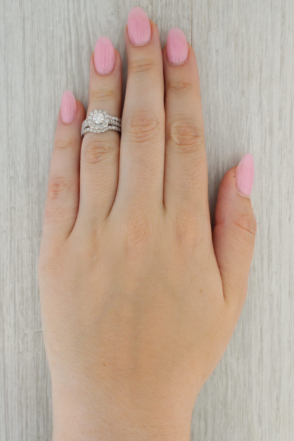 1.75ctw Contoured Diamond Wedding Bands Engagement Ring 14k Gold Neil Lane