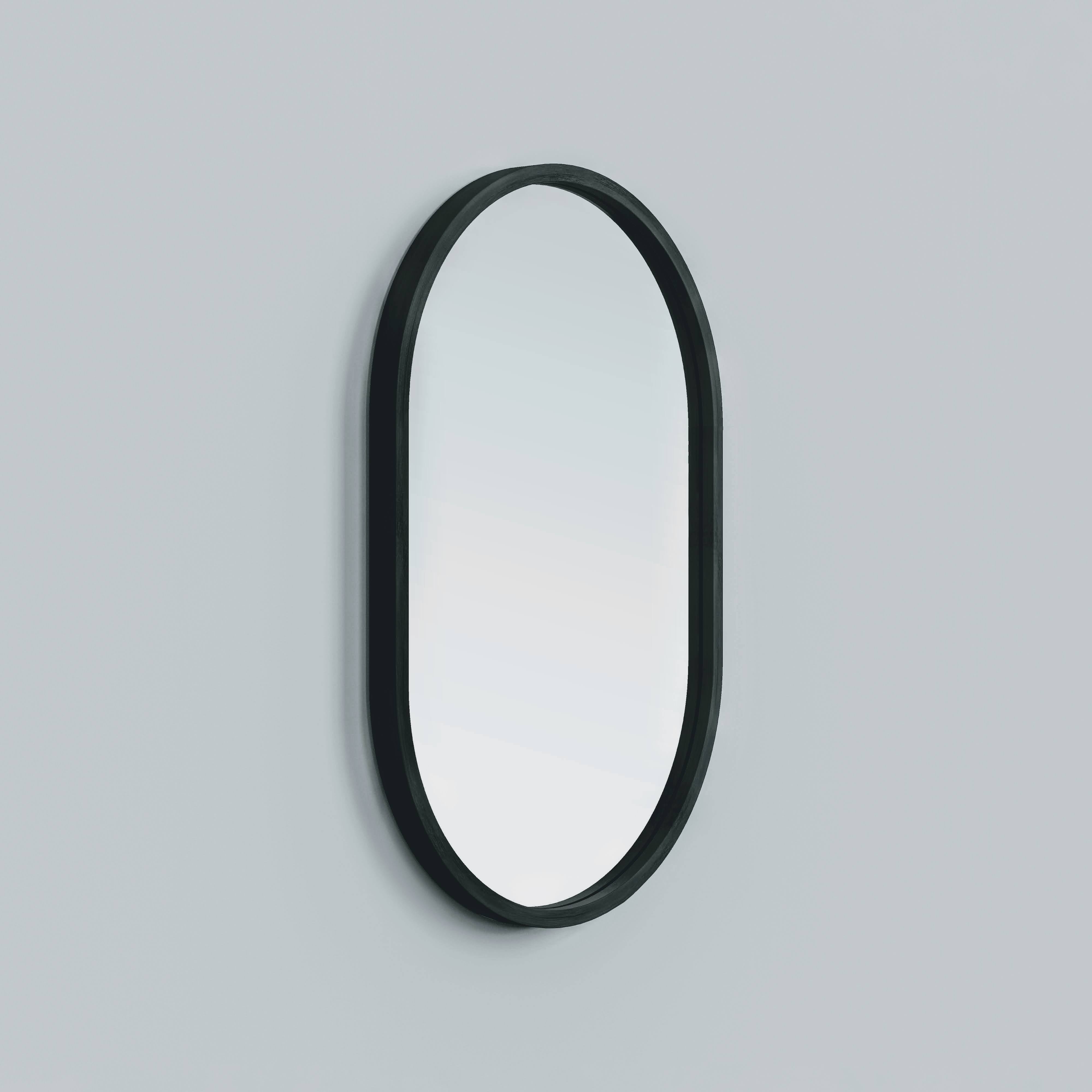 Mira Oval Wall Mirror: Handmade Oval Wall Mirror For Dressing Bathroom Bedroom [60cm/23.62in(W) x 90cm/35.43in(H)]