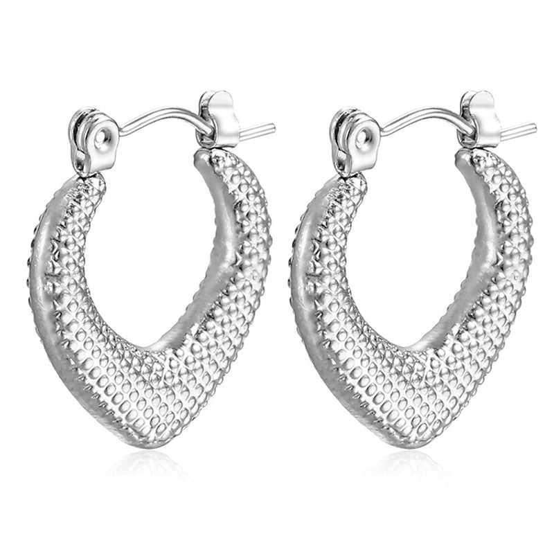 1 Pair Minimalist Classic Style Solid Color Plating 201 Stainless Steel 18K Gold Plated Earrings