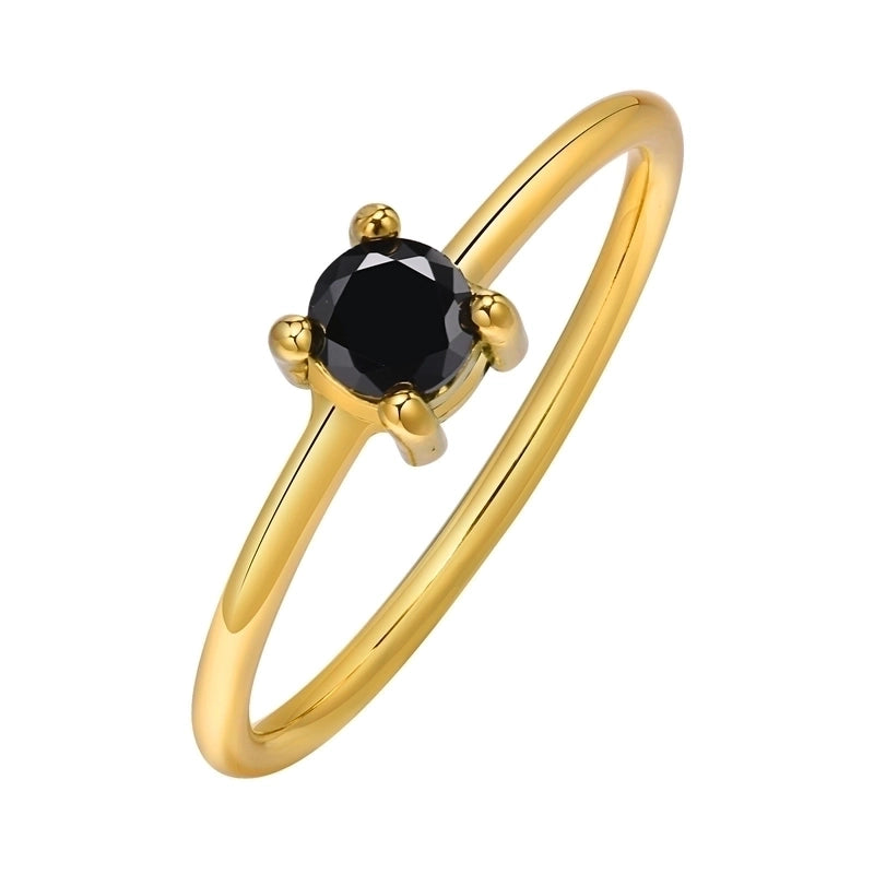 Casual Minimalist Geometric Heart Shape 201 Stainless Steel Zircon Gold Plated Plating Inlay Rings