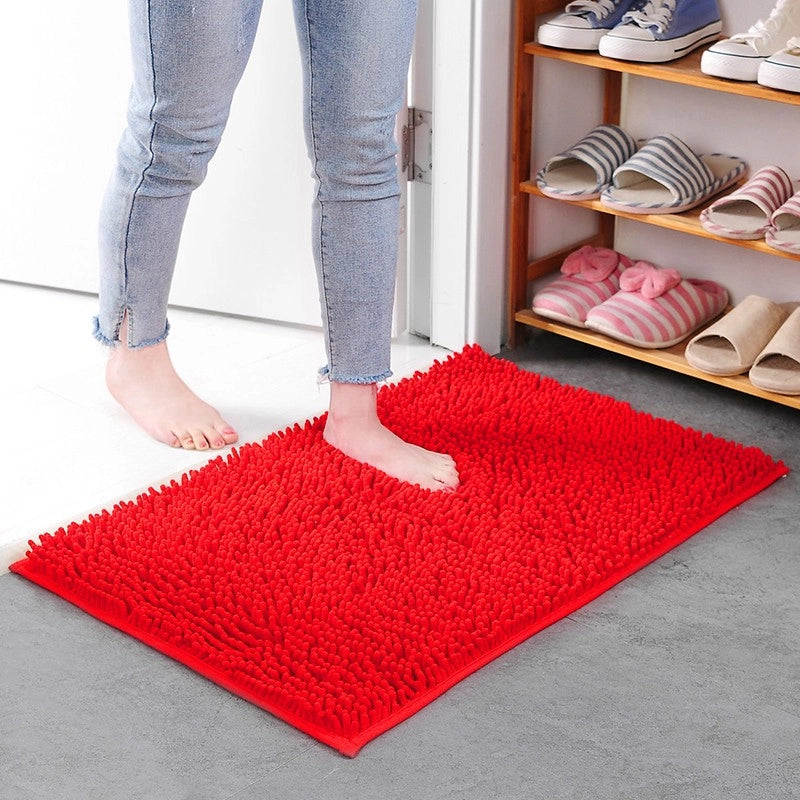 Floor Mats Chenille Floor Mats Bedroom Kitchen Living Room Carpet Bathroom Door Absorbent Anti-Slip Floor Mats Foot Mats