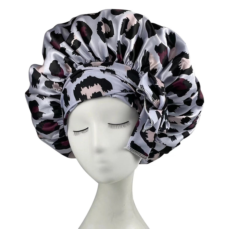 Women's Vintage Style Classic Style Leopard Eaveless Nightcap