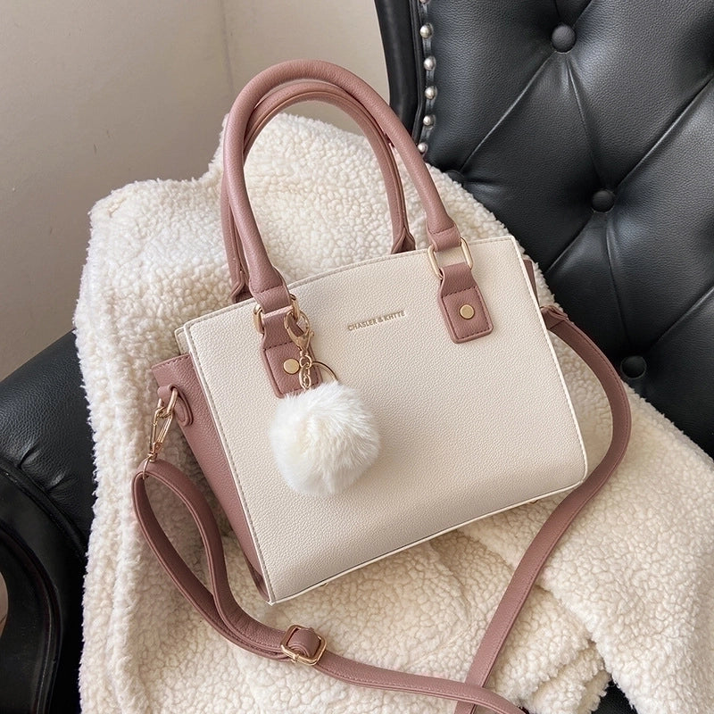 Medium Pu Leather Fashion Square Bag Shoulder Bag