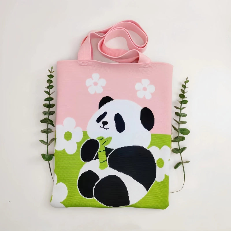 Women's Medium Polyester Animal Cute Square Open Shoulder Bag
