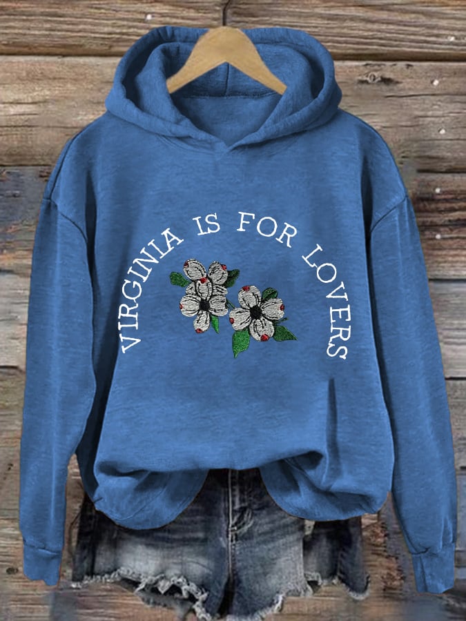 Women's North Carolina Strong Dogwood Print Hoodie