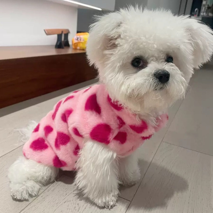 Furry Heart Printed Dog Harness Vest