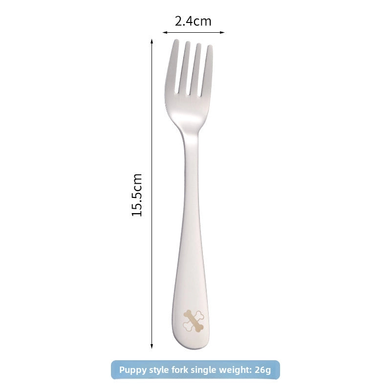 304 Stainless Steel Cartoon Spoon Food Supplement Spoon Baby Cute Spoon Baby Learning To Eat And Feed Spoon Children Spoon