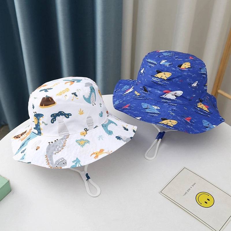 Children Unisex Cartoon Style Animal Printing Bucket Hat