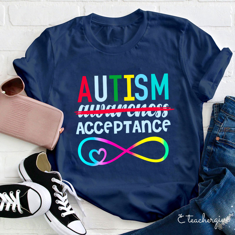 Autism Acceptance Teacher T-Shirt