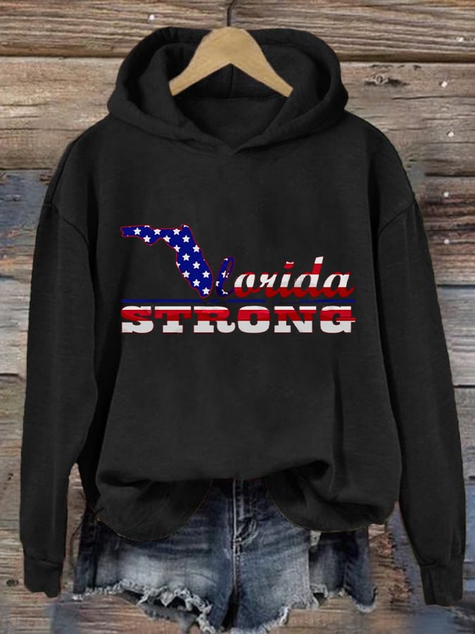 Women's Florida Strong Print Hoodie