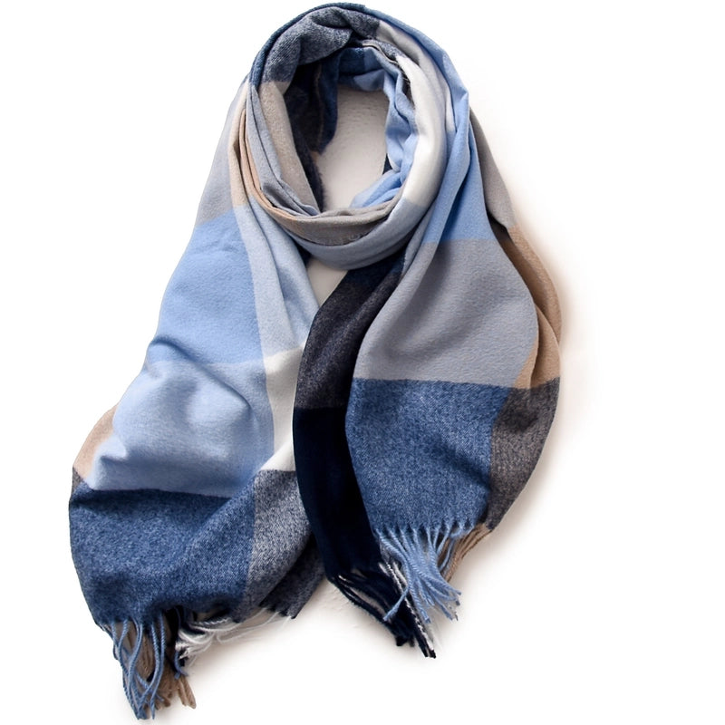 Women's Minimalist Color Block Polyester Printing Scarf