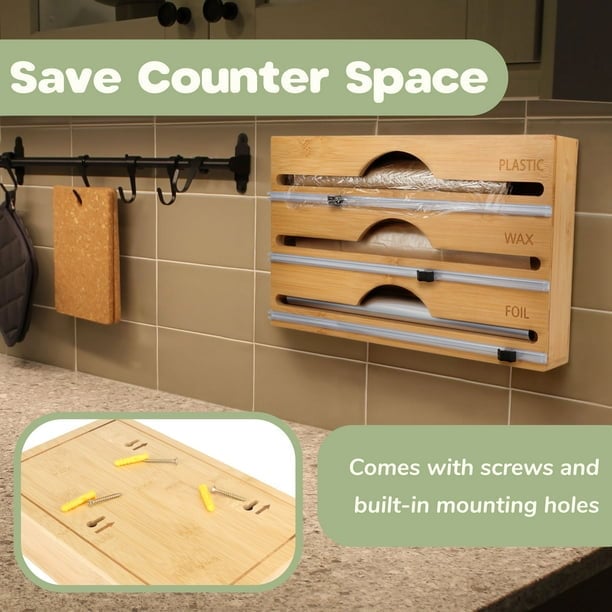 3 Layers Aluminum Foil Wrap Dispenser