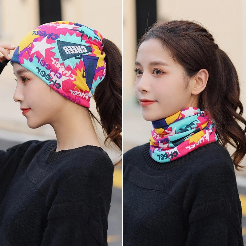 Unisex Casual Star Flower Polyester Scarf