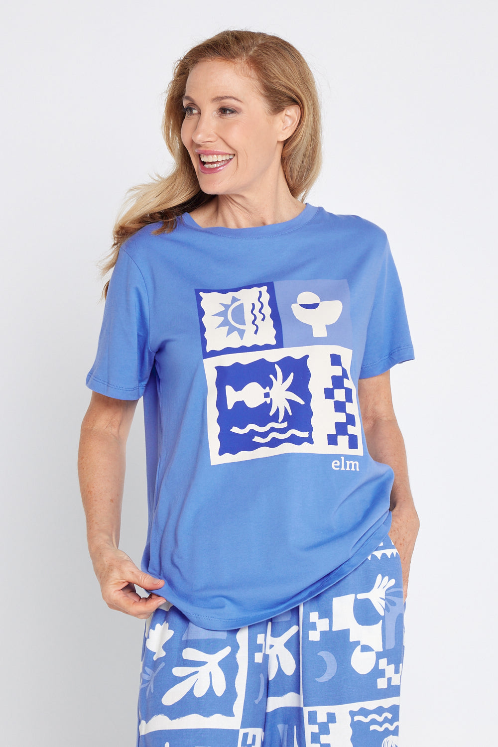 Holiday Sun Tee - Cerulean Blue