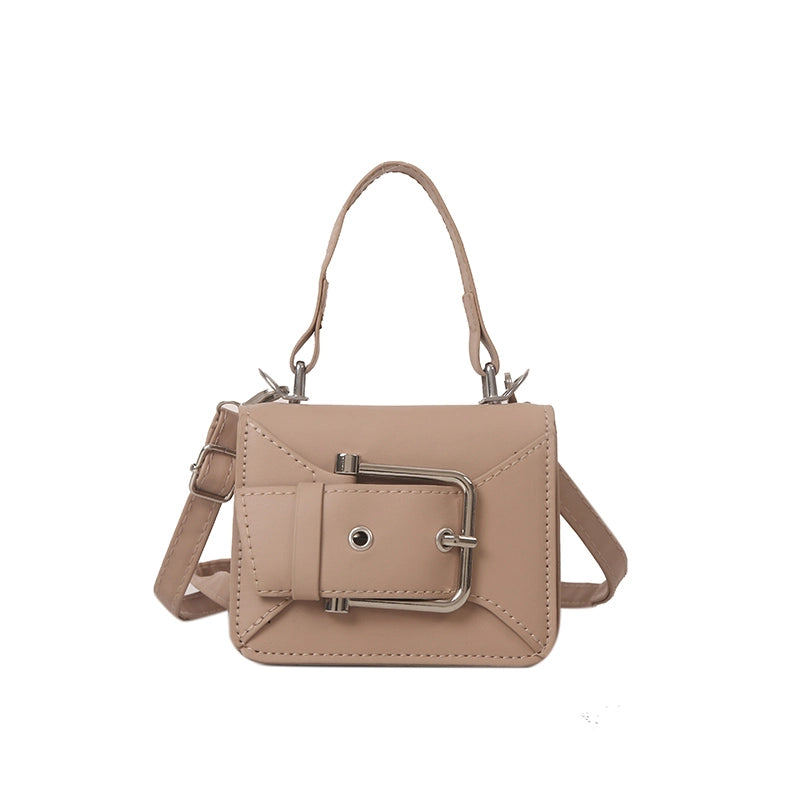Women's All Seasons Pu Leather Solid Color Streetwear Square Magnetic Buckle Handbag