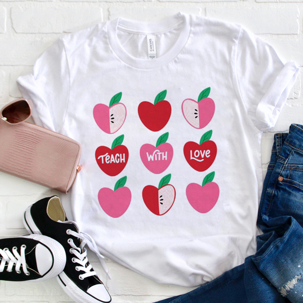 Teach With Love Teacher T-Shirt