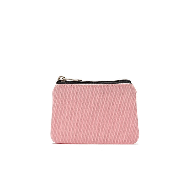 New Cotton Canvas Fashion Men's And Women's Coin Purse Card Holder Simple Fabric Coin Pouch Storage Bag