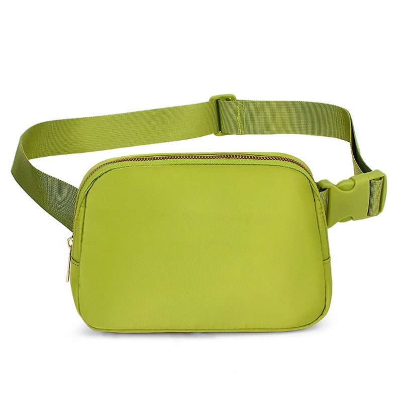New Lulu Waist Bag Nylon Waterproof Chest Bag Outdoor Sports Running Mobile Phone Bag Men's And Women's Crossbody Bag