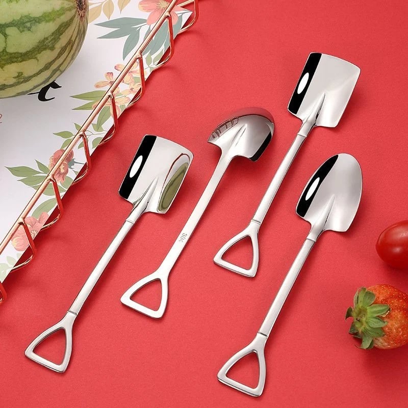 (🔥Hot Sale NOW- SAVE 48% OFF)Stainless Steel Shovel Spoon(BUY 2 SETS GET FREE SHIPPING)