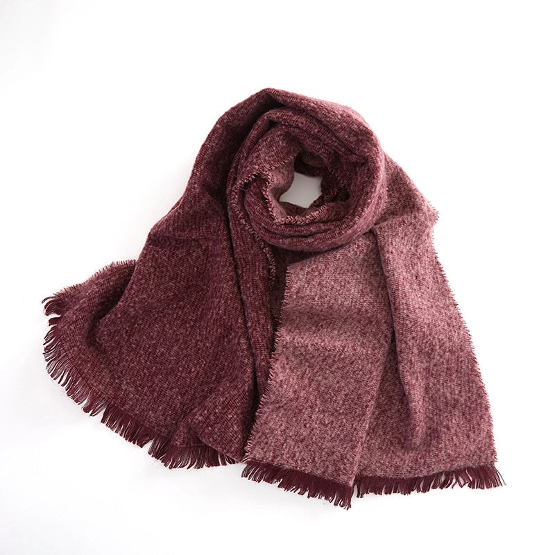Women's Minimalist Classic Style Color Block Polyester Scarf