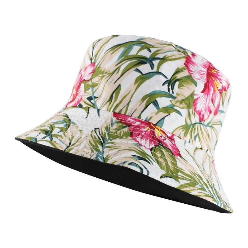 New Double-sided Basin Hat Summer Sun Protection Outdoor Basin Hat Men And Women Personalized Printed Fashion Hat