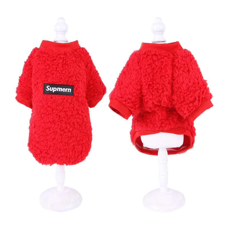 Casual Cute Coral Fleece Animal Pet Clothing