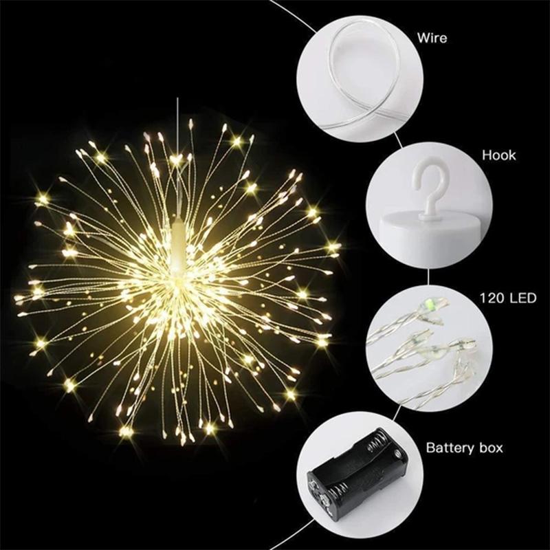 Christmas LED Firework Light