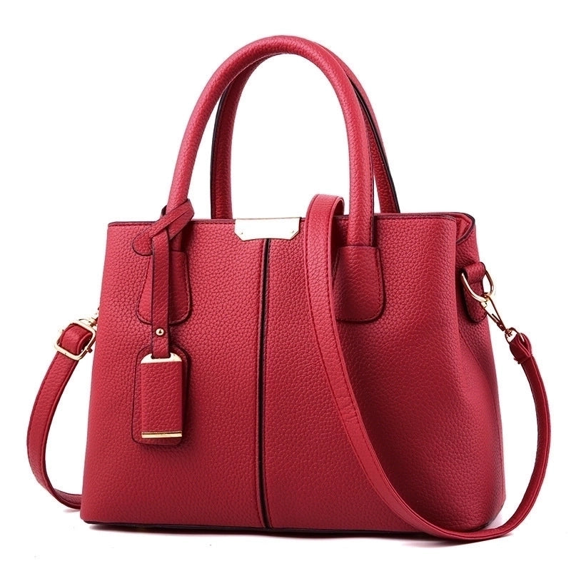 Women's Medium All Seasons Pu Leather Solid Color Vintage Style Square Zipper Shoulder Bag