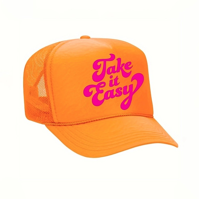 Unisex Sports Letter Curved Eaves Baseball Cap