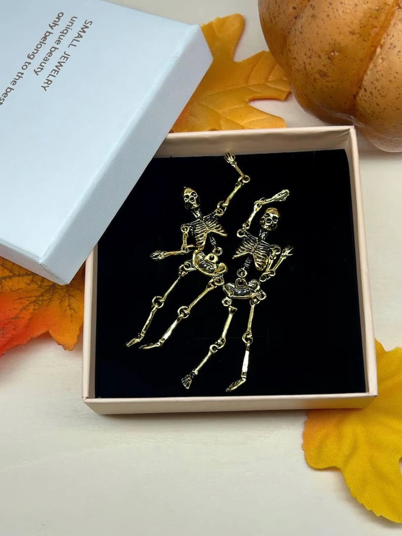 🔥Gold Skeleton Earrings