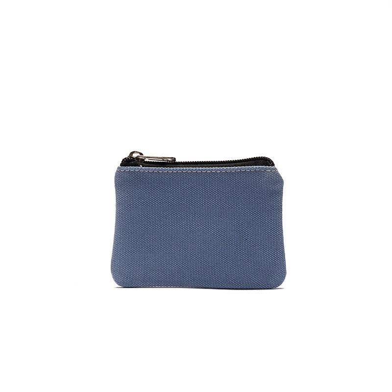 New Cotton Canvas Fashion Men's And Women's Coin Purse Card Holder Simple Fabric Coin Pouch Storage Bag