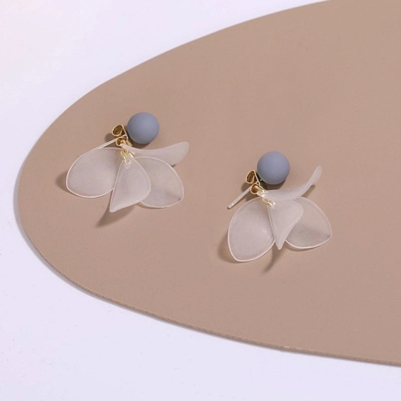 3 Pieces Sweet Heart Shape Rose Flower Inlay Imitation Pearl Alloy Rhinestones Earrings