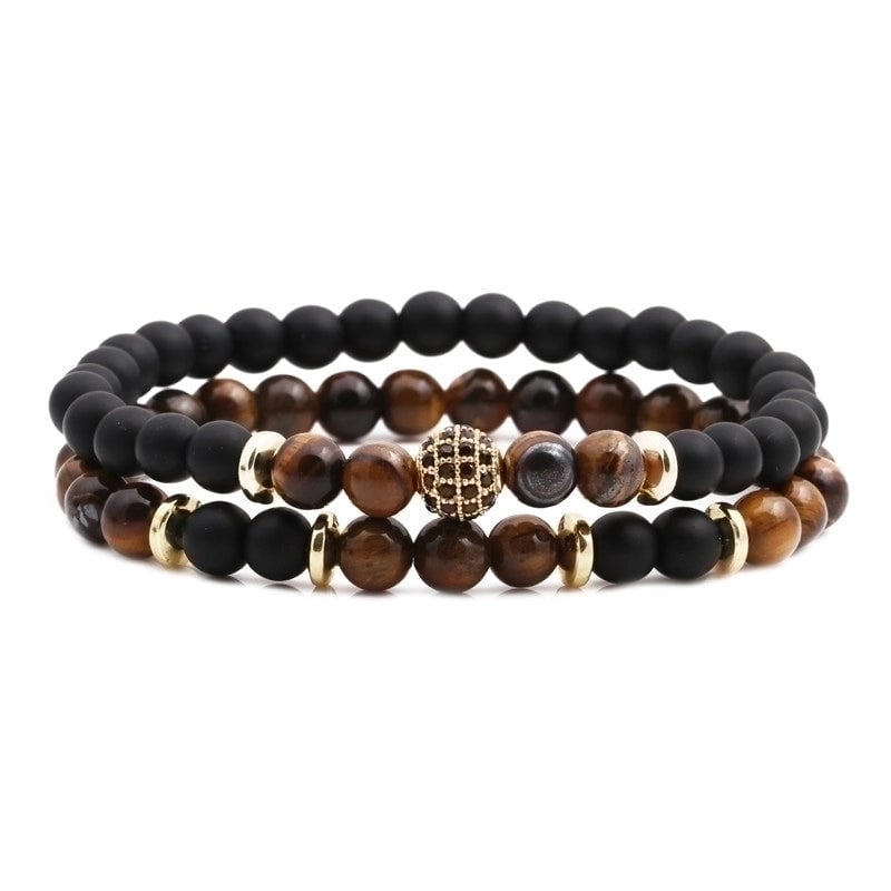 Copper Fashion Geometric Bracelet  (tiger Eye)  Fine Jewelry