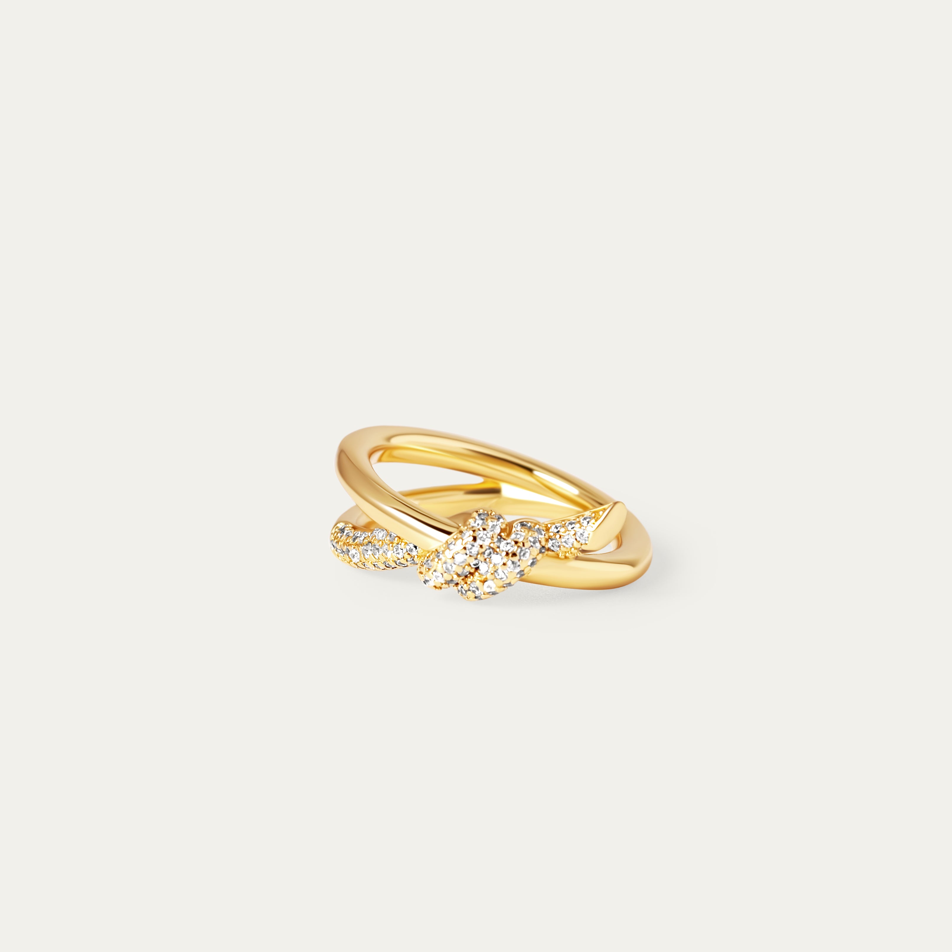 Teria CZ Ring (18K Gold Brass)
