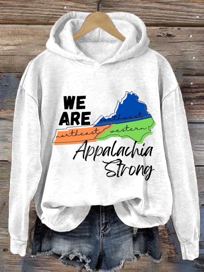 Women's We Are Appalachia Strong Print Casual Sweatshirt