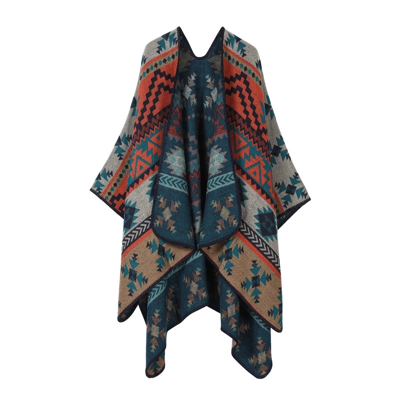 Unisex Ethnic Style Geometric Imitation Cashmere Shawl