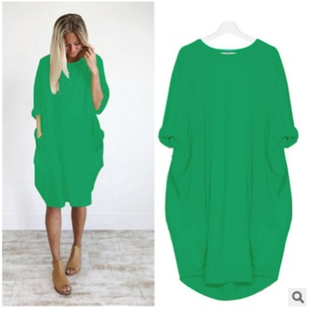 Vestido Casual O-Outline para mujer(Compra 2 y obtén envío gratis)